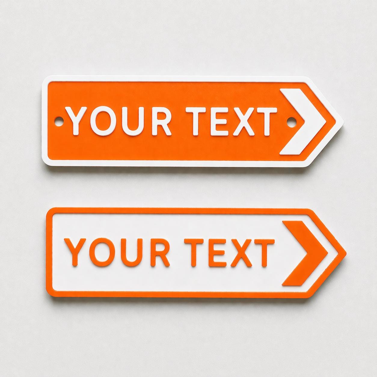 Personalised Your Text Arrow Sign – Custom Street Road House Decoration Plate