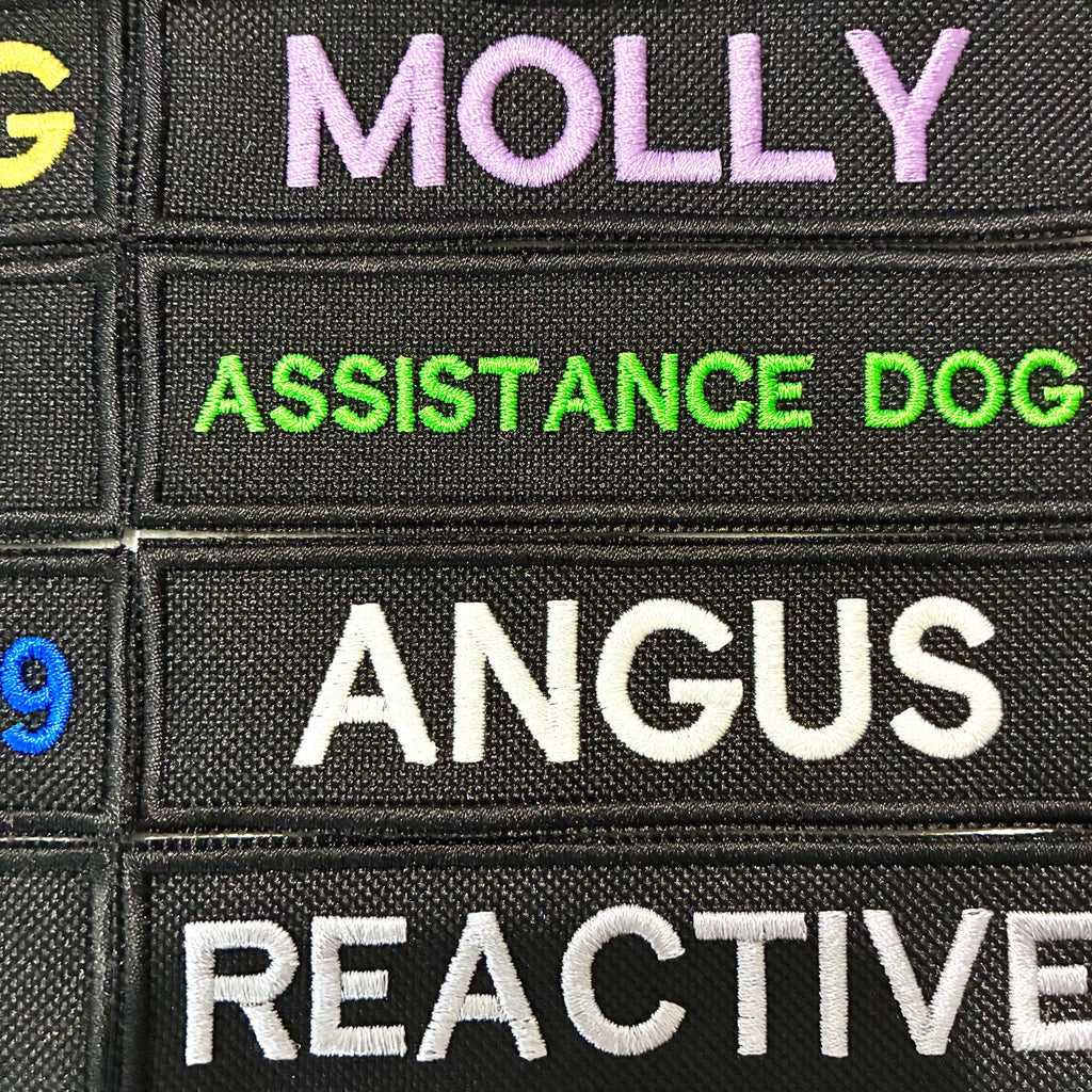 VELCRO® Patch To Fit Julius K9 Dog Harness Personalised Embroidered Custom Text Badge