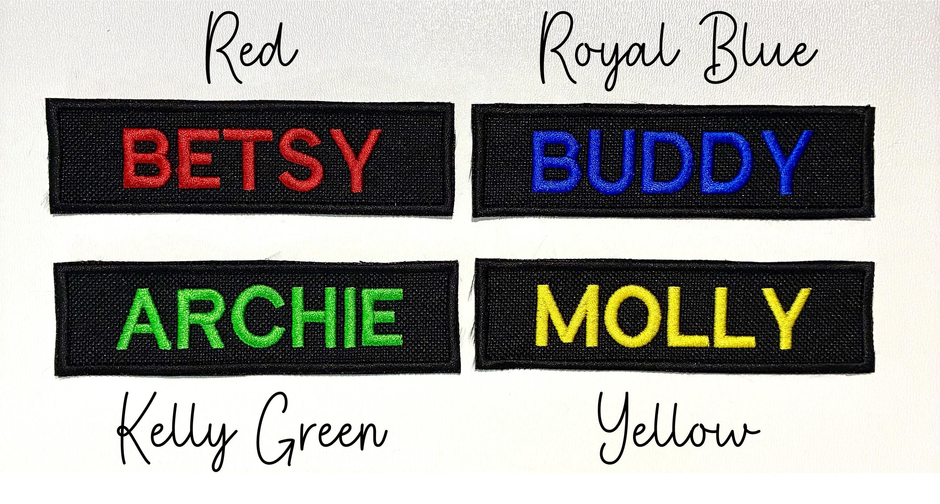 VELCRO® Patch To Fit Julius K9 Dog Harness Personalised Embroidered Custom Text Badge