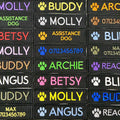 VELCRO® Patch To Fit Julius K9 Dog Harness Personalised Embroidered Custom Text Badge