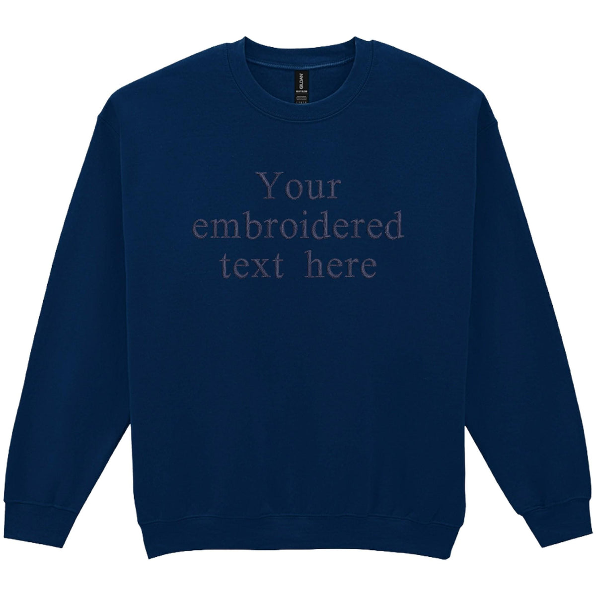 Embroidered Personalised Adults Sweatshirt S-5XL Custom Design Your Text