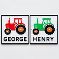 Personalised Boys Name Tractor Door Sign – Custom Kids Bedroom Decoration Plate
