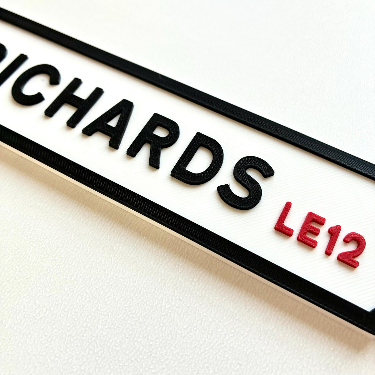 Personalised Text Sign – Custom Street Road Post Code House Decoration Plate