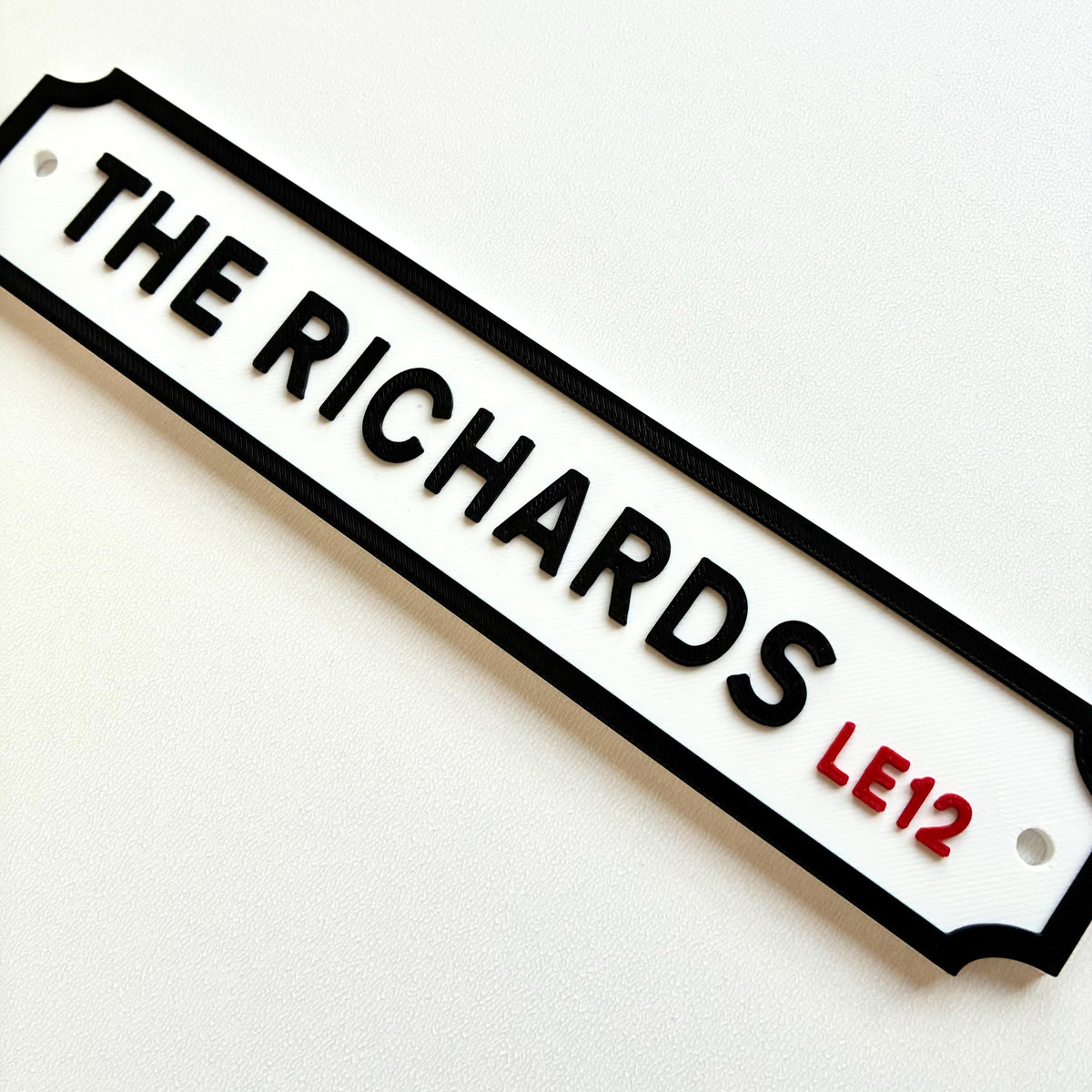 Personalised Text Sign – Custom Street Road Post Code House Decoration Plate