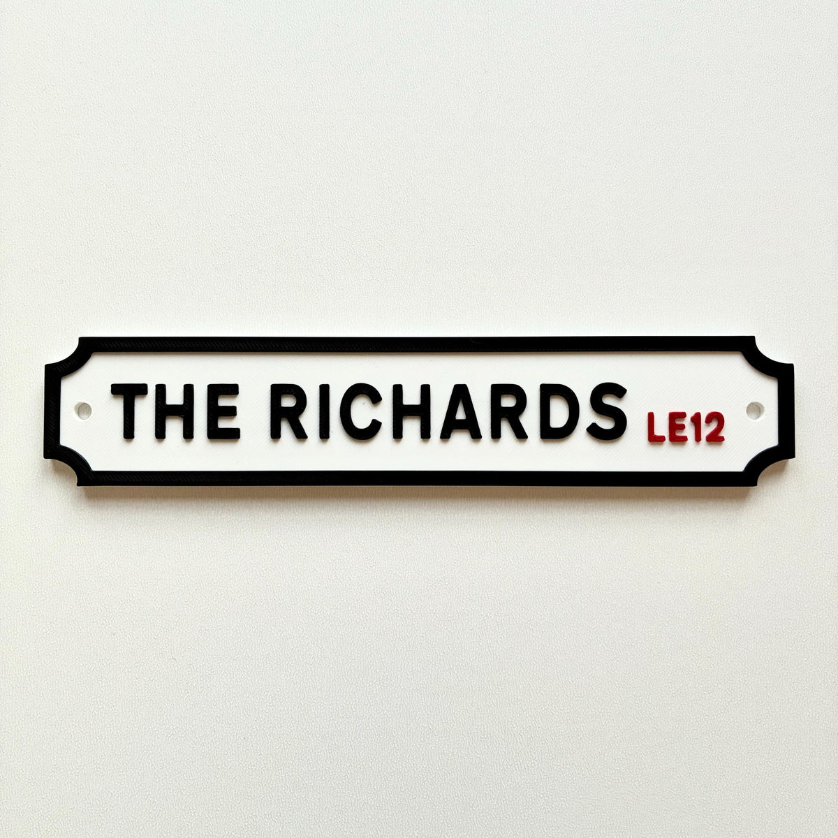 Personalised Text Sign – Custom Street Road Post Code House Decoration Plate