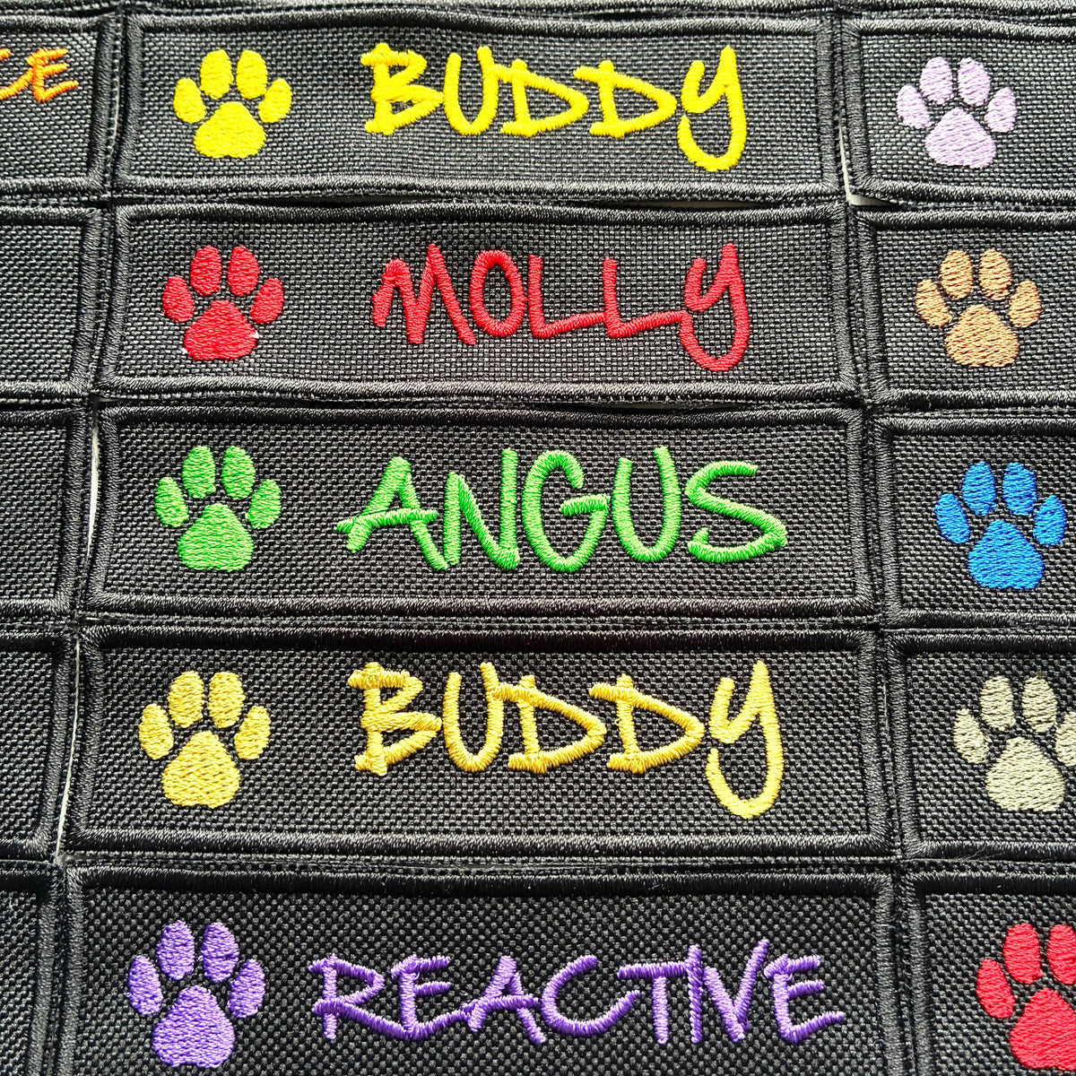 VELCRO® Patch To Fit Julius K9 Dog Harness Personalised Embroidered Custom Text Badge