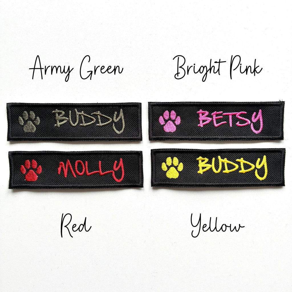 VELCRO® Patch To Fit Julius K9 Dog Harness Personalised Embroidered Custom Text Badge