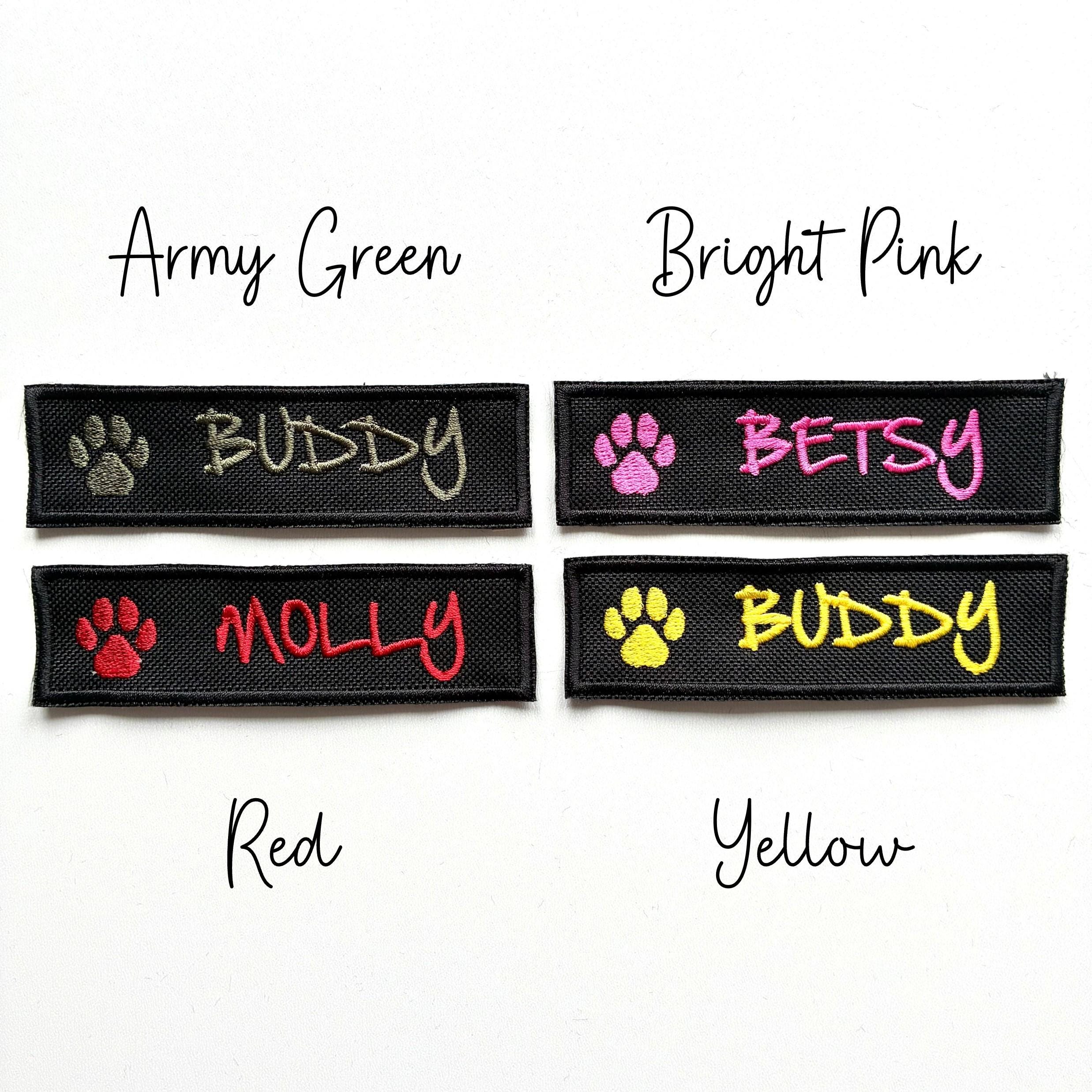VELCRO® Patch To Fit Julius K9 Dog Harness Personalised Embroidered Custom Text Badge