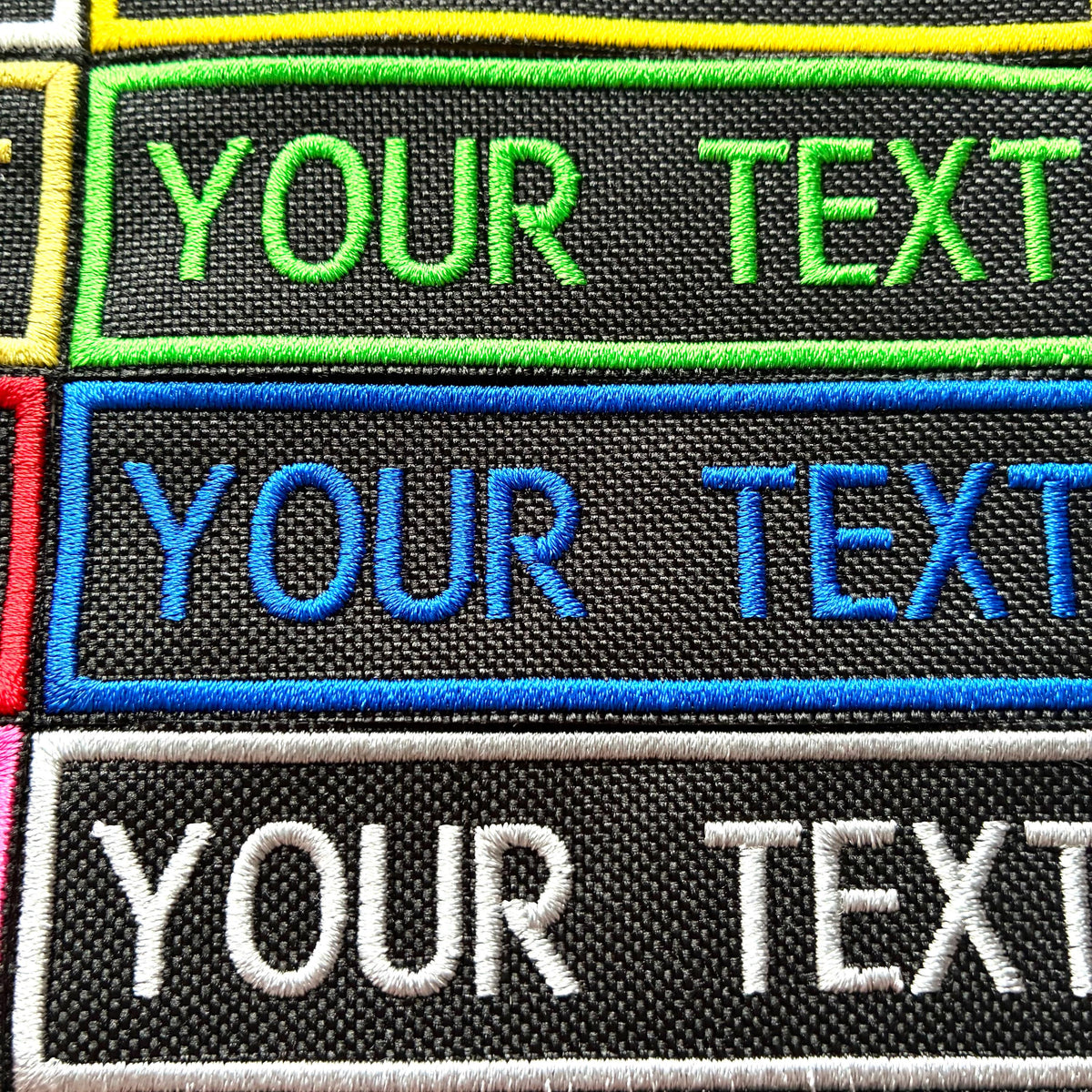 Personalised Embroidered Patches Sew/Iron/VELCRO® Custom Text Molle Morale Badges