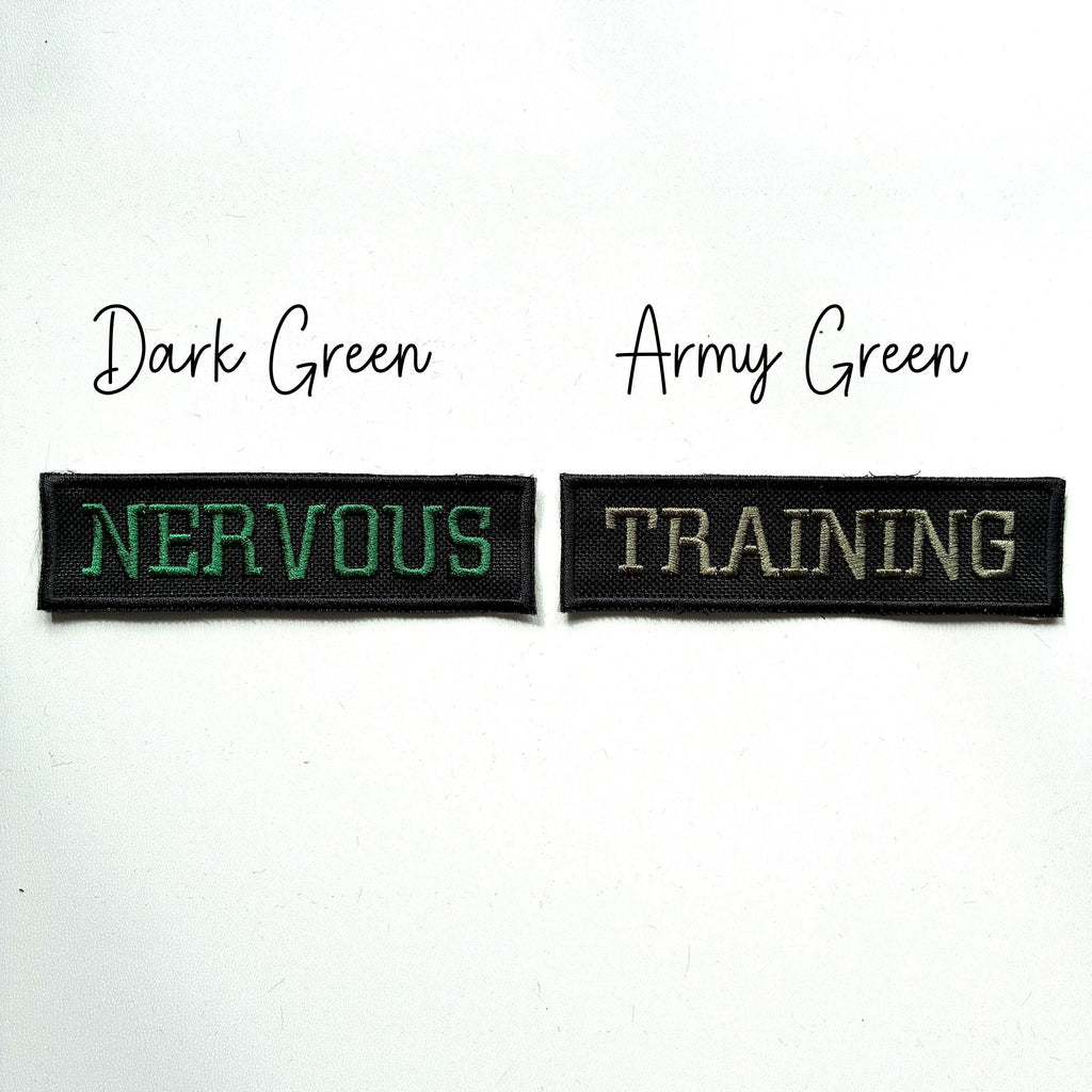 VELCRO® Patch To Fit Julius K9 Dog Harness Personalised Embroidered Custom Text Badge