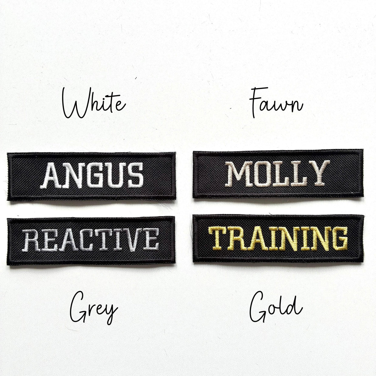 VELCRO® Patch To Fit Julius K9 Dog Harness Personalised Embroidered Custom Text Badge