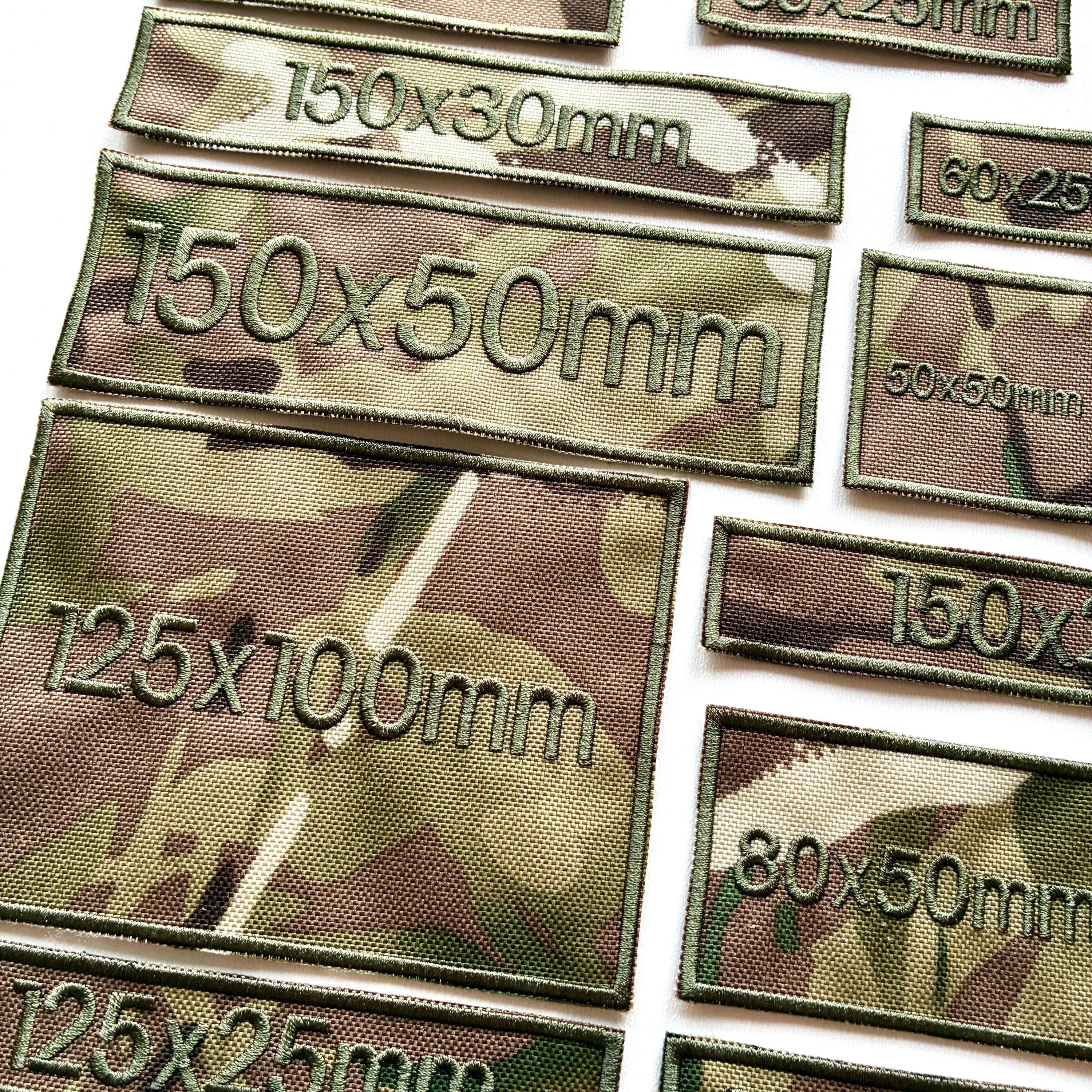 Personalised Embroidered Camo Patches Sew/Iron/VELCRO® Custom Text Molle Morale Badges