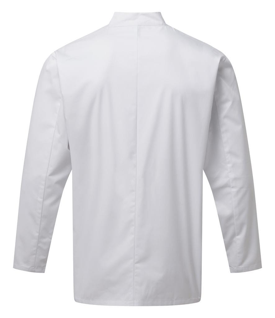 Embroidered Personalised Text Chef's Long Sleeve Jacket Custom Business Kitchen Uniform