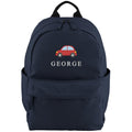 Embroidered Kids Car Personalised Name Small Backpack Boys Custom School Rucksack Nursery Bag