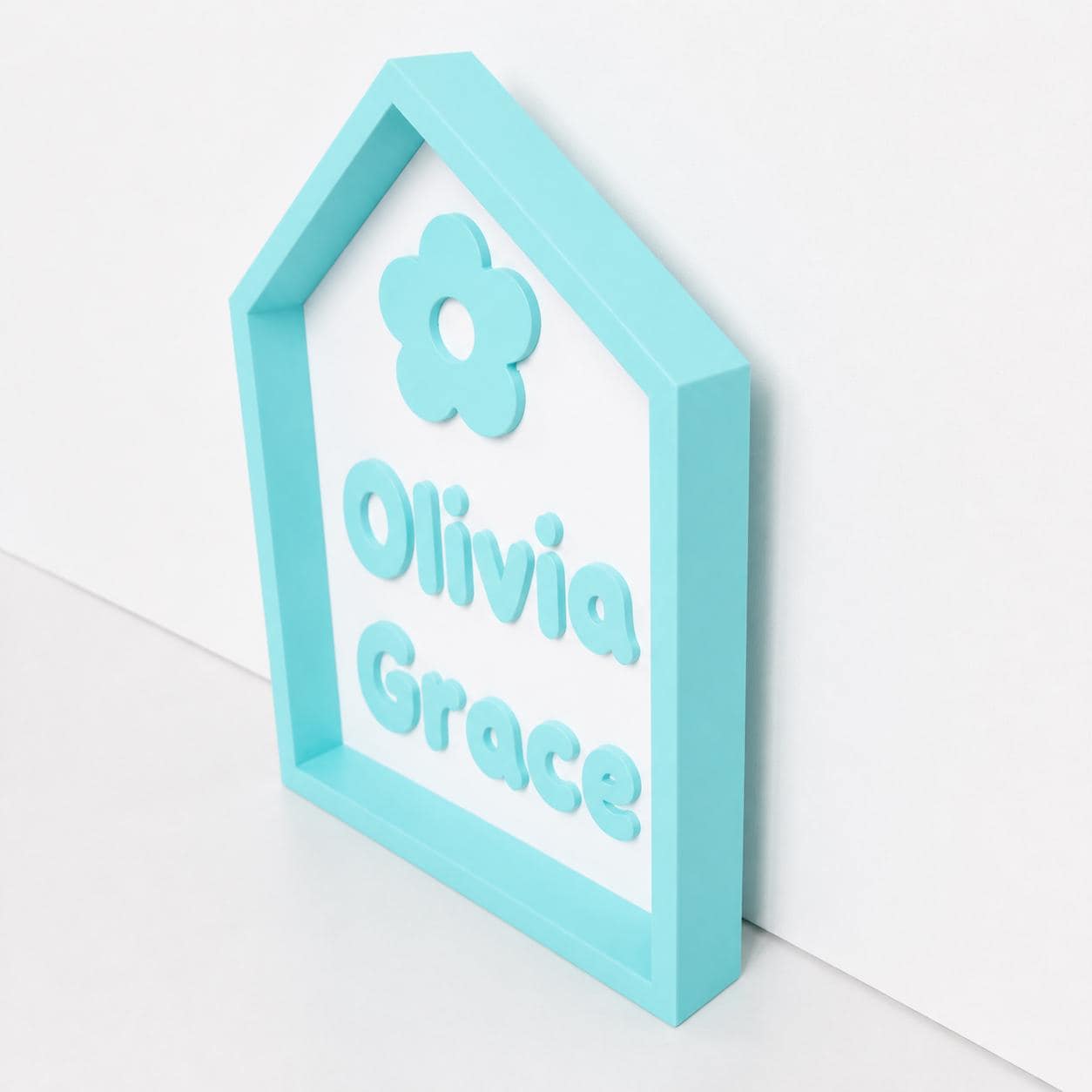 Personalised Freestanding House Sign Girls Name Bedroom Decoration Door Plaque