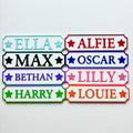Personalised Kids Name Door Sign – Custom Girls Boys Bedroom Decoration Plate