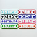Personalised Kids Name Door Sign – Custom Girls Boys Bedroom Decoration Plate