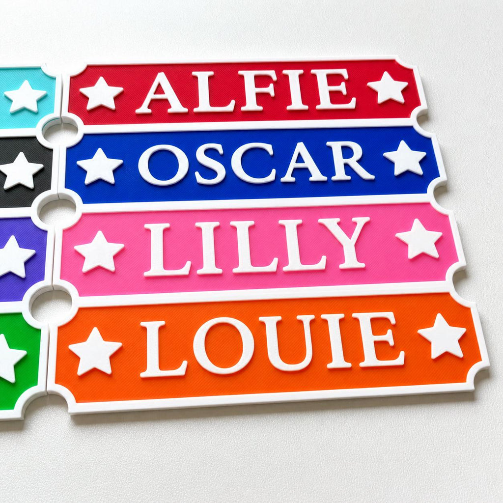 Personalised Kids Name Door Sign – Custom Girls Boys Bedroom Decoration Plate