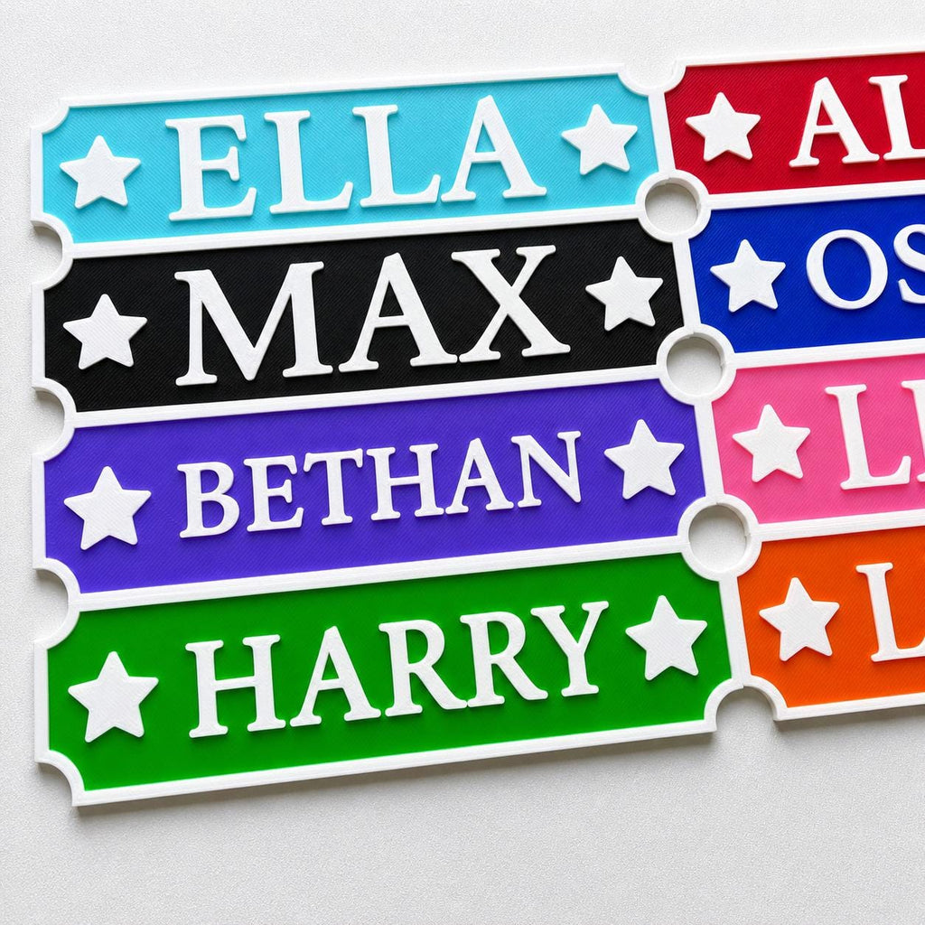 Personalised Kids Name Door Sign – Custom Girls Boys Bedroom Decoration Plate