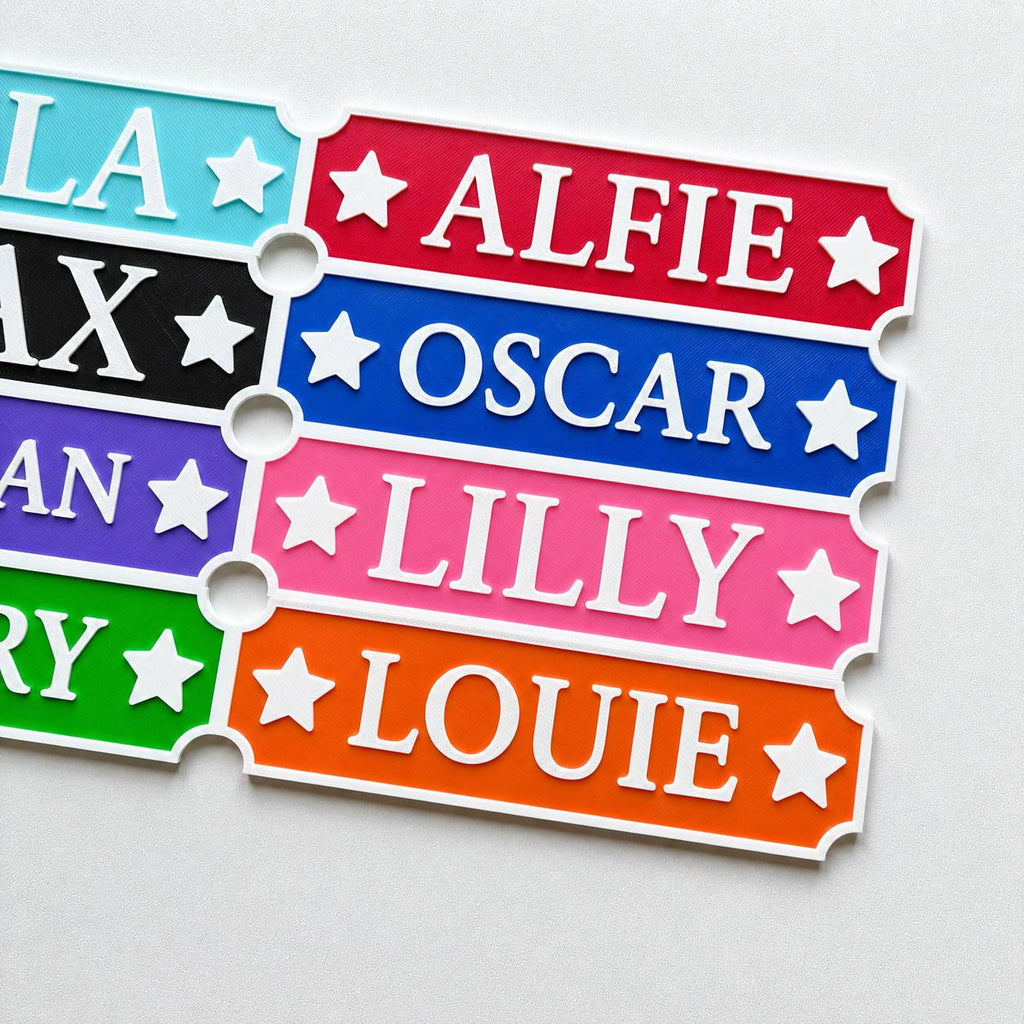 Personalised Kids Name Door Sign – Custom Girls Boys Bedroom Decoration Plate