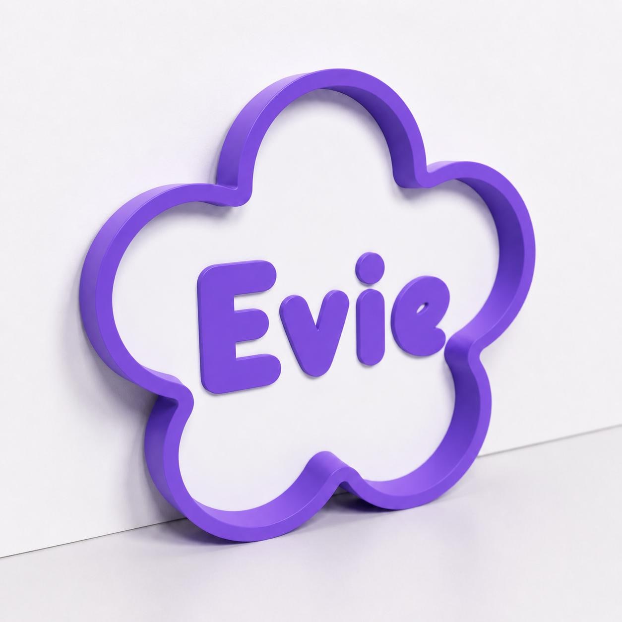 Personalised Freestanding Flower Sign Girls Name Bedroom Decoration Door Plaque