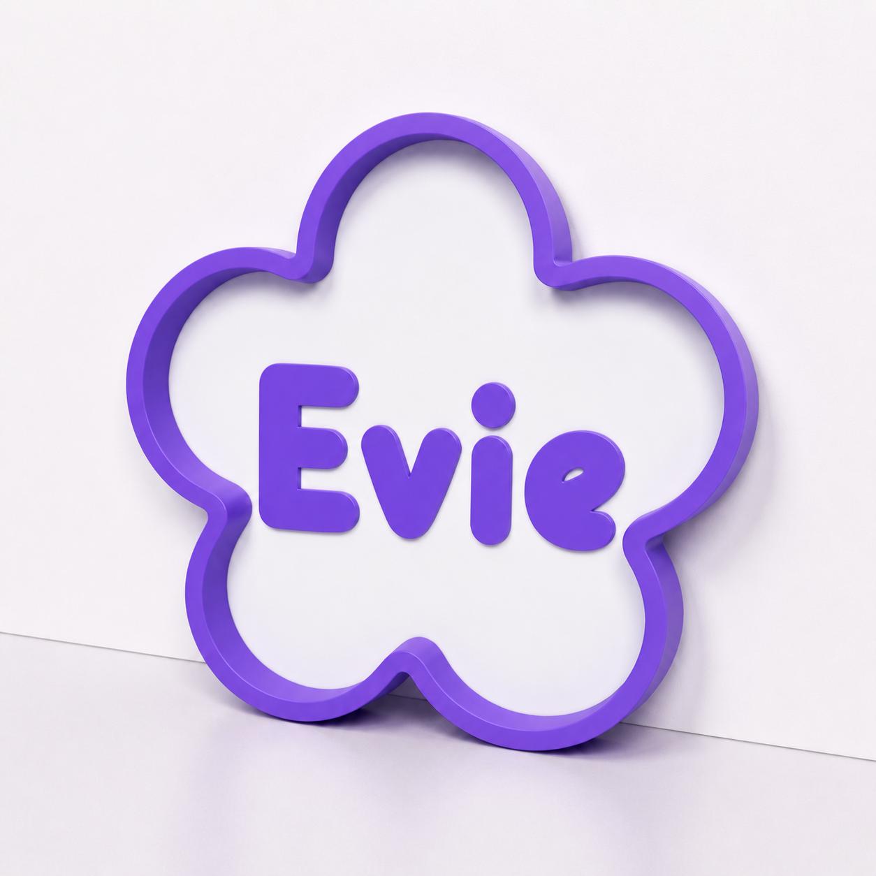 Personalised Freestanding Flower Sign Girls Name Bedroom Decoration Door Plaque
