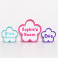 Personalised Freestanding Flower Sign Girls Name Bedroom Decoration Door Plaque
