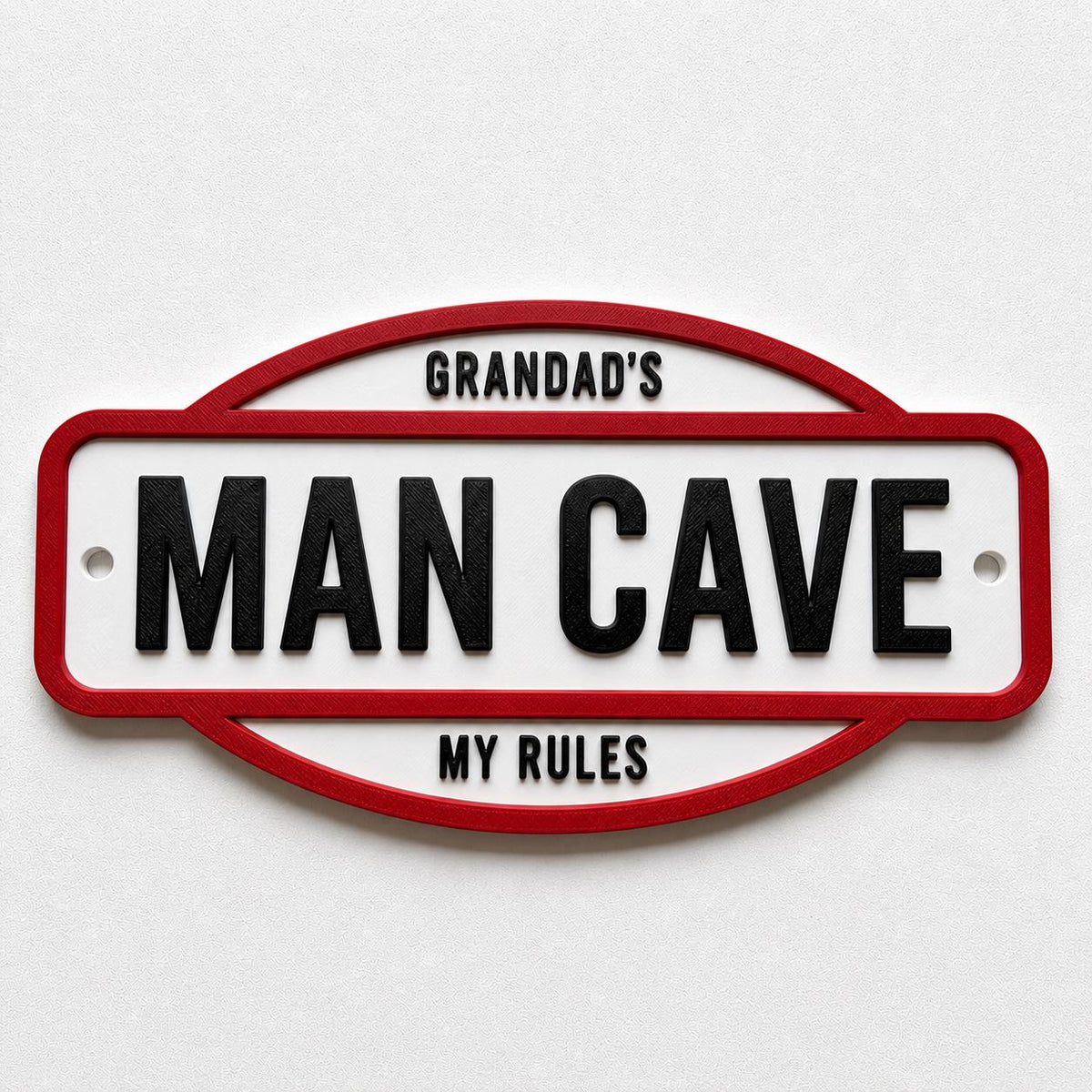 Personalised Text Sign - Novelty Man Cave Workshop Garage Shed Funny Gift Plaque