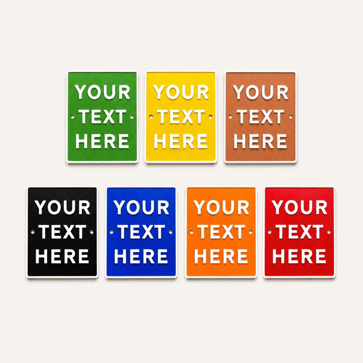 Personalised Your Text Sign – Custom House Decoration Plate Warning Plaque