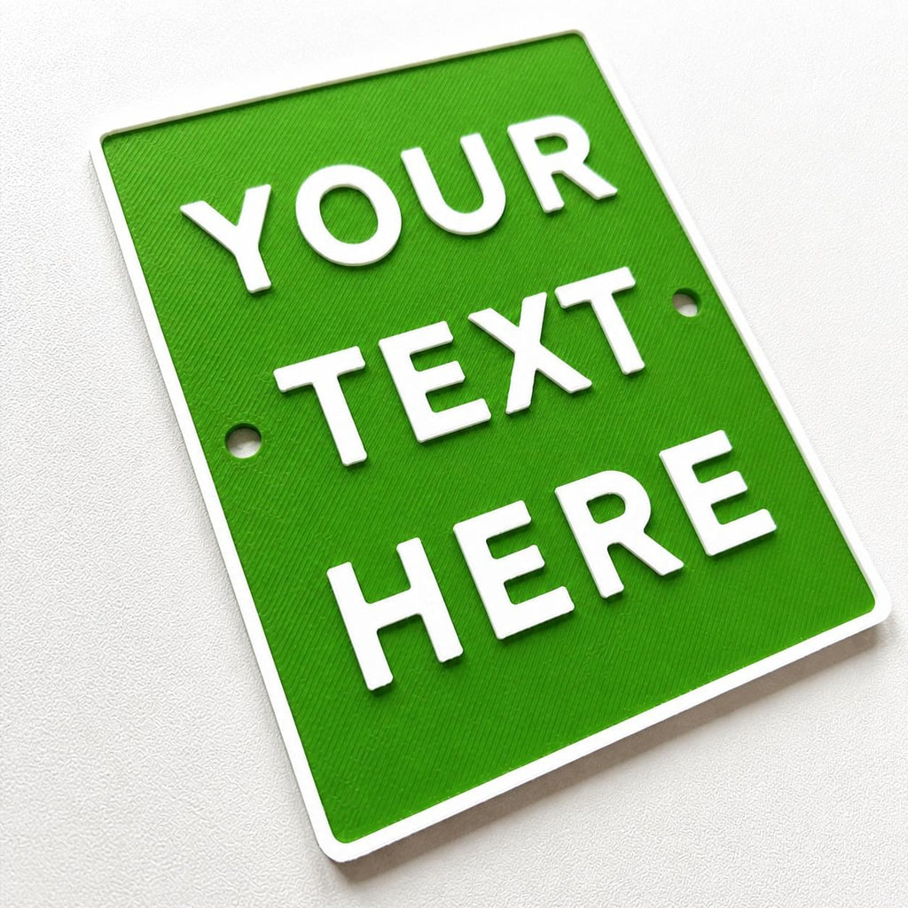 Personalised Your Text Sign – Custom House Decoration Plate Warning Plaque