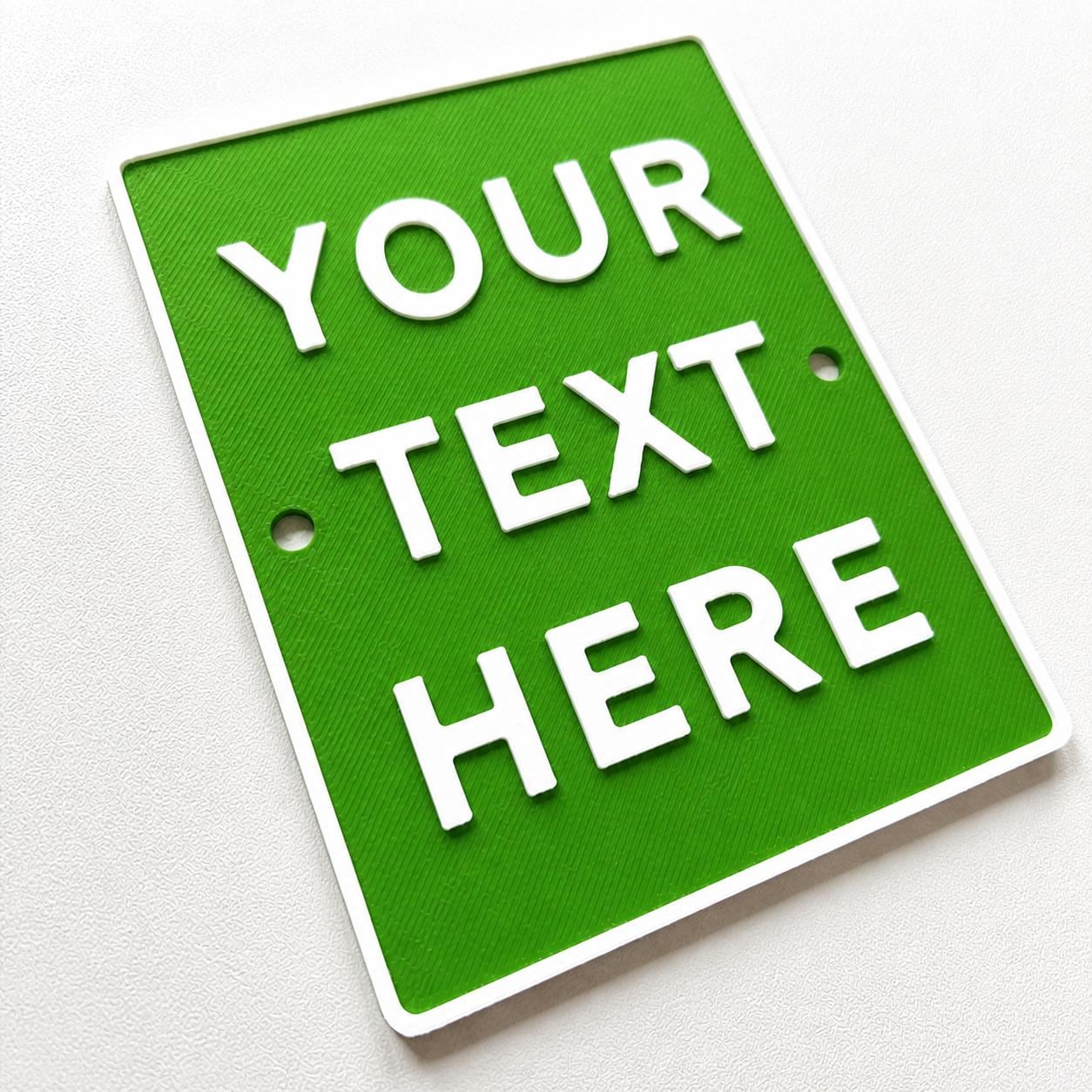 Personalised Your Text Sign – Custom House Decoration Plate Warning Plaque