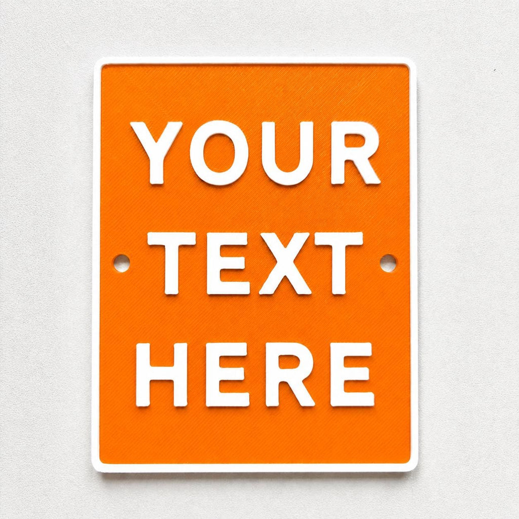 Personalised Your Text Sign – Custom House Decoration Plate Warning Plaque