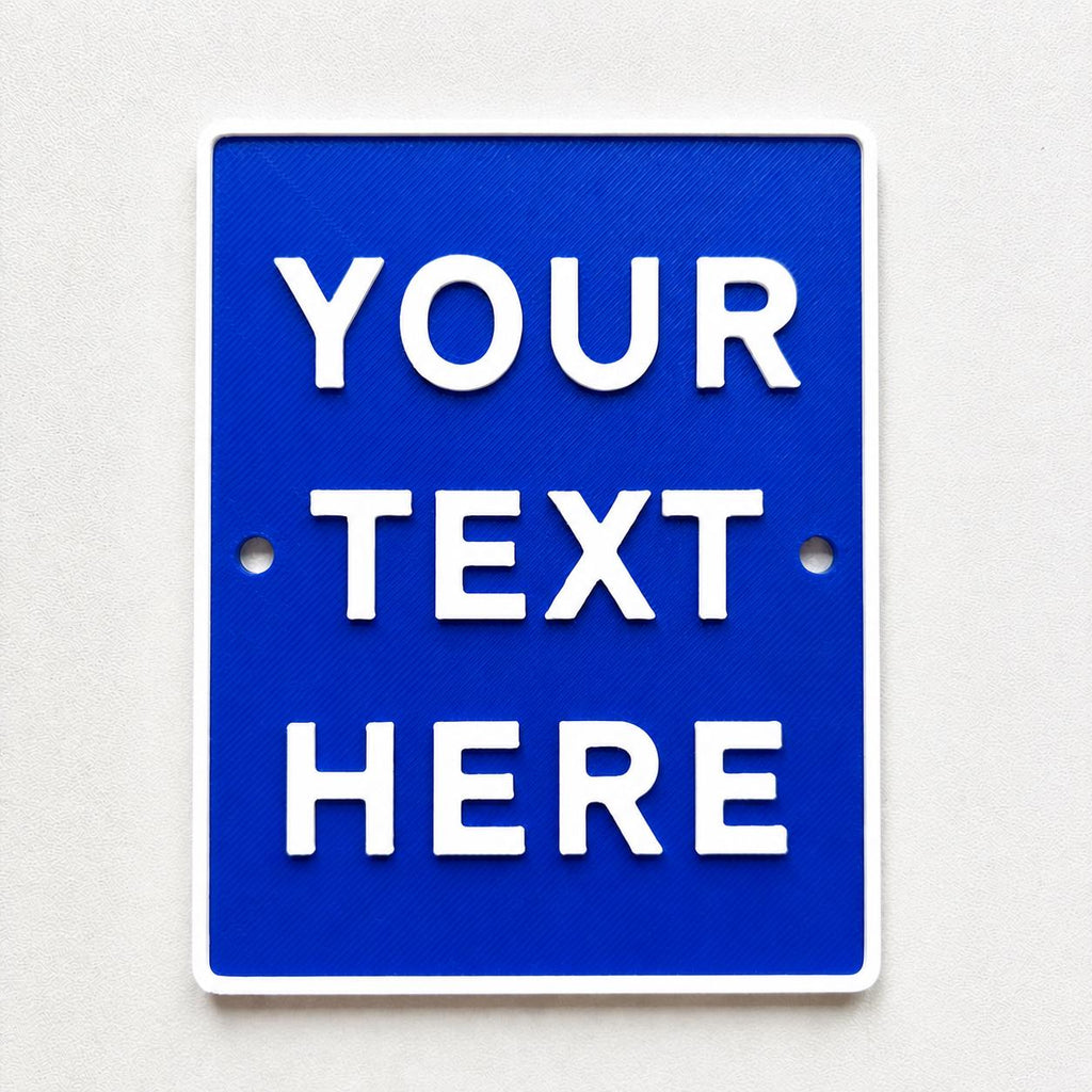 Personalised Your Text Sign – Custom House Decoration Plate Warning Plaque