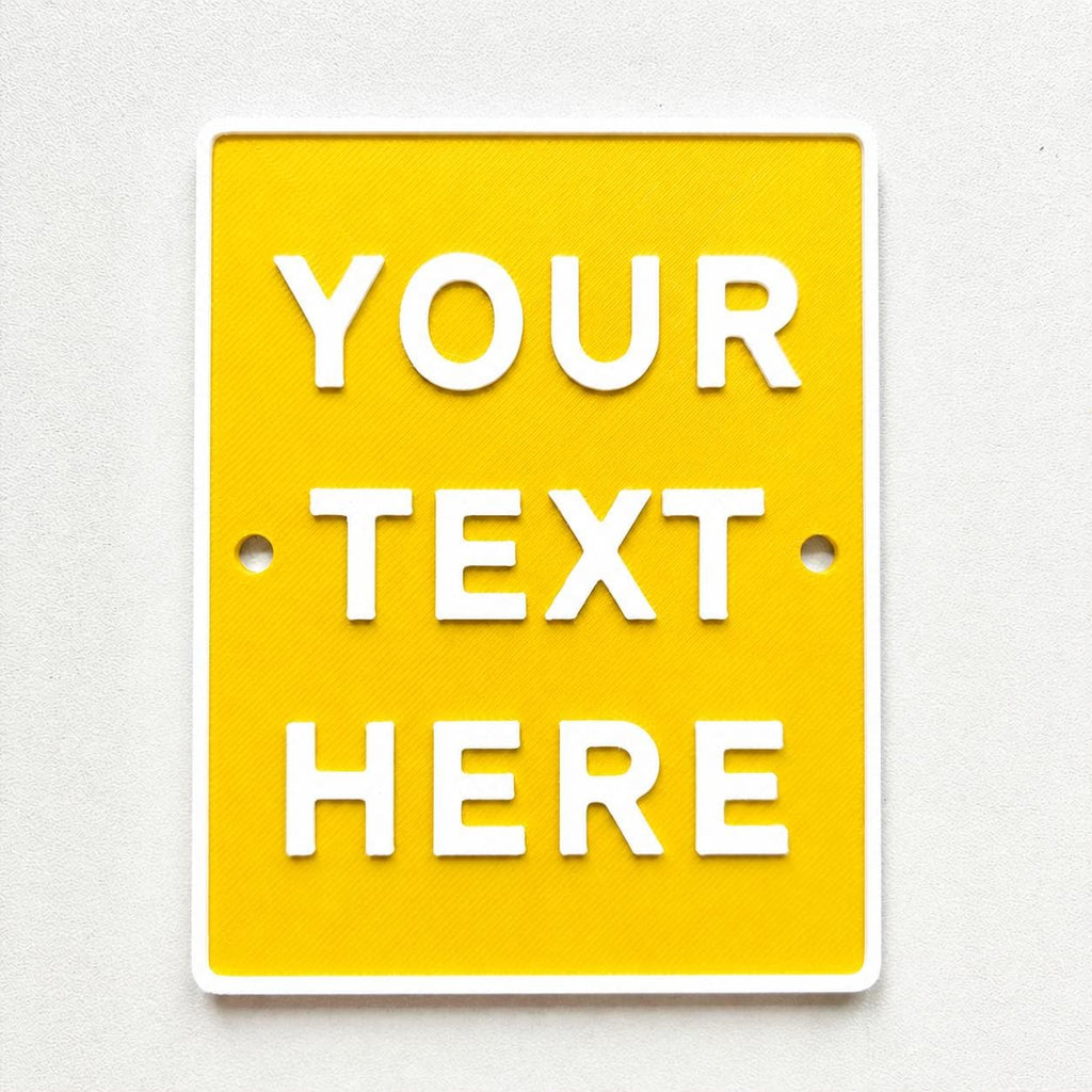 Personalised Your Text Sign – Custom House Decoration Plate Warning Plaque