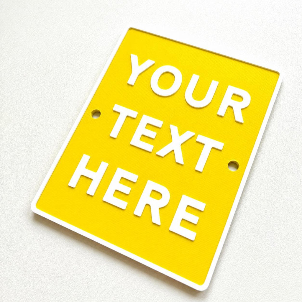Personalised Your Text Sign – Custom House Decoration Plate Warning Plaque