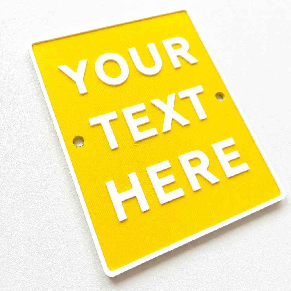 Personalised Your Text Sign – Custom House Decoration Plate Warning Plaque