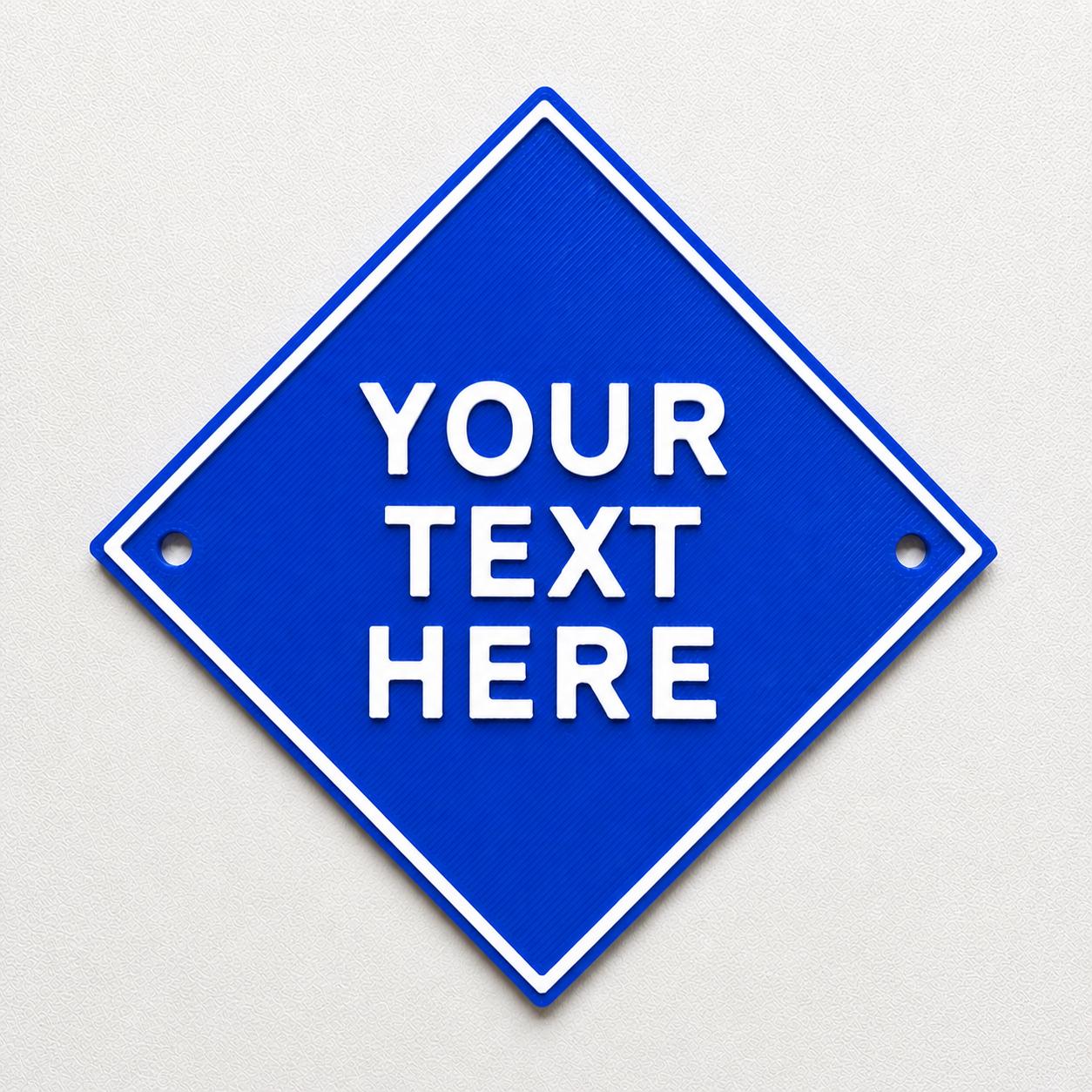 Personalised Your Text Sign – Custom House Decoration Plate Warning Plaque