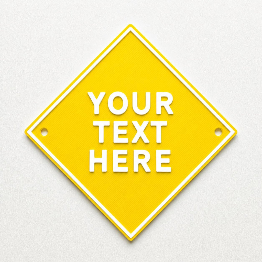 Personalised Your Text Sign – Custom House Decoration Plate Warning Plaque