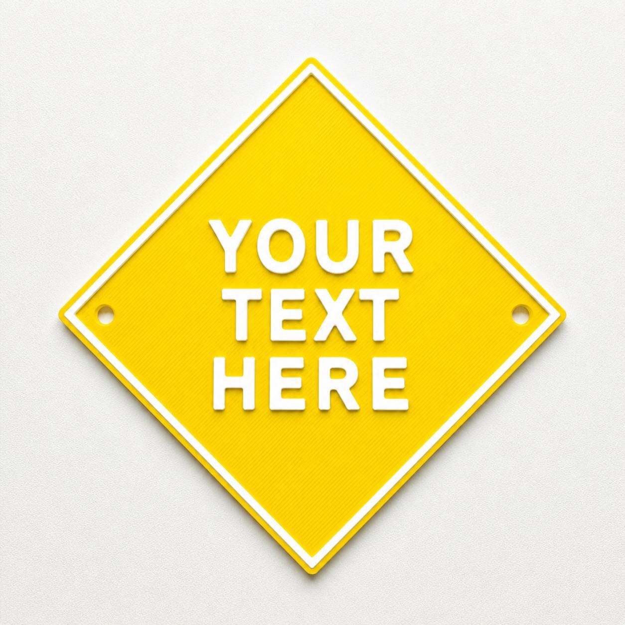 Personalised Your Text Sign – Custom House Decoration Plate Warning Plaque