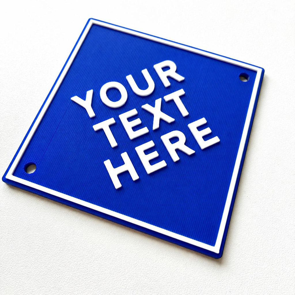 Personalised Your Text Sign – Custom House Decoration Plate Warning Plaque