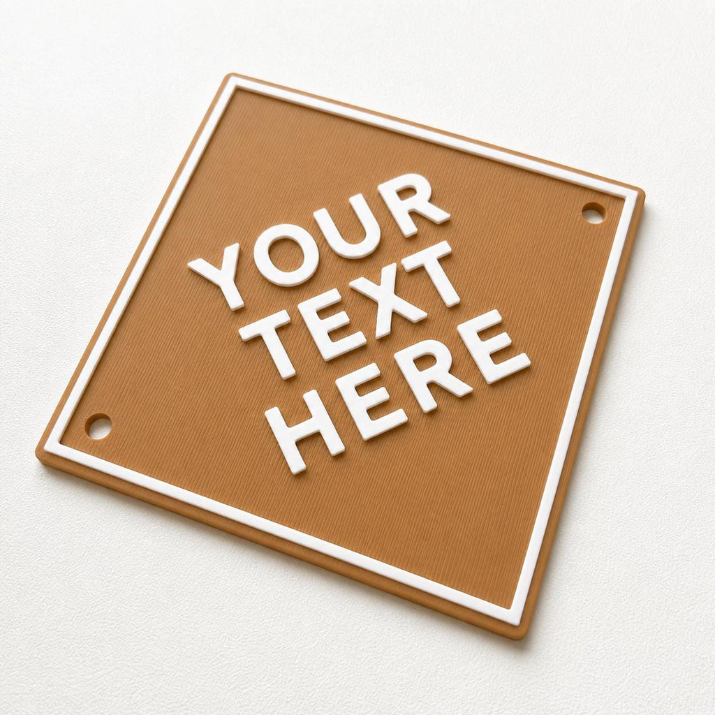 Personalised Your Text Sign – Custom House Decoration Plate Warning Plaque