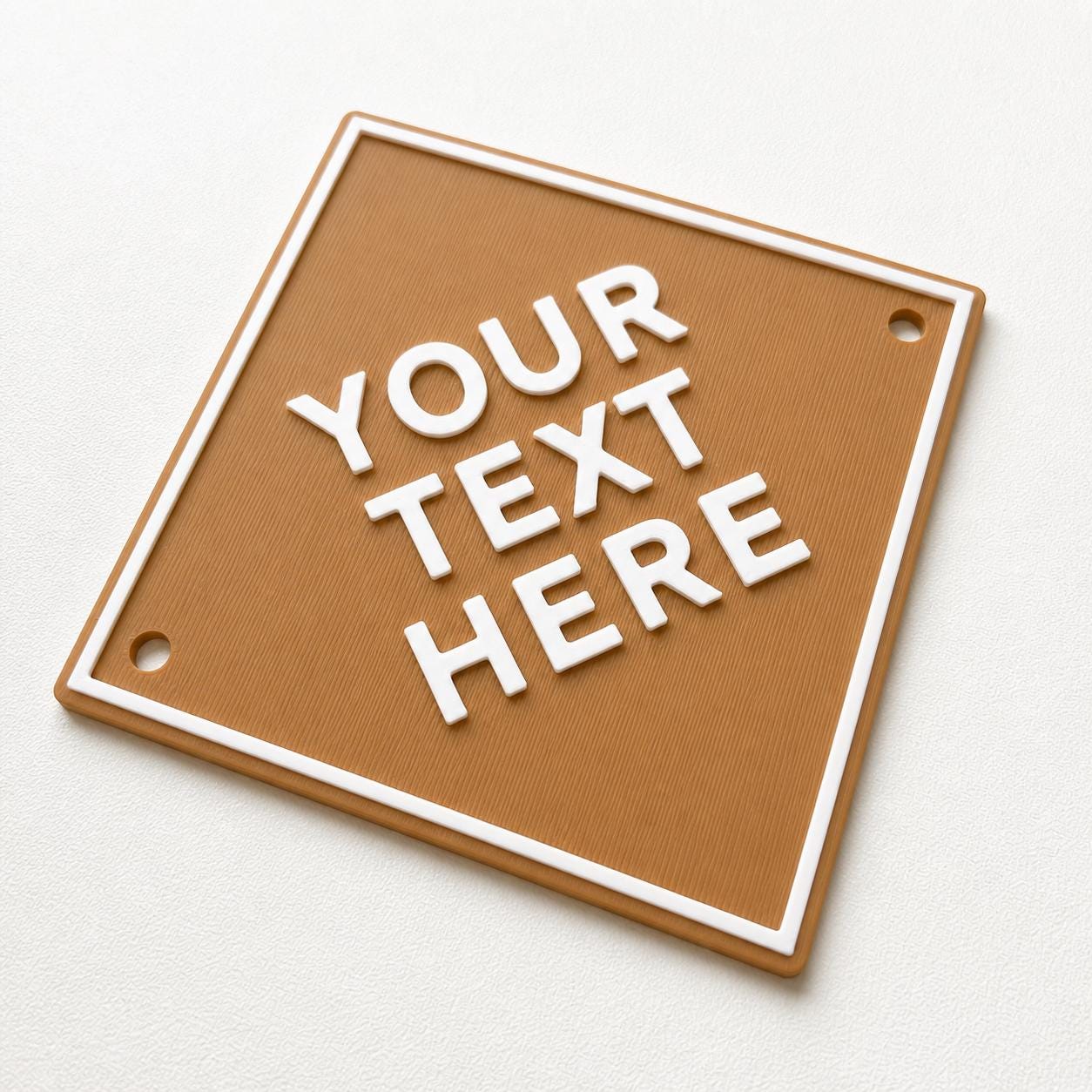Personalised Your Text Sign – Custom House Decoration Plate Warning Plaque