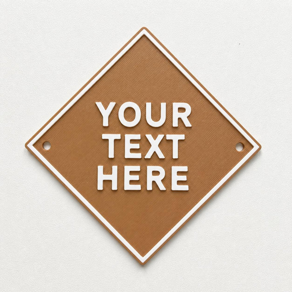 Personalised Your Text Sign – Custom House Decoration Plate Warning Plaque