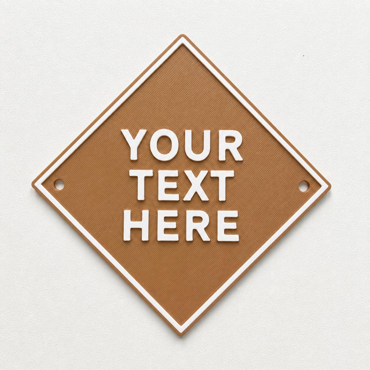 Personalised Your Text Sign – Custom House Decoration Plate Warning Plaque