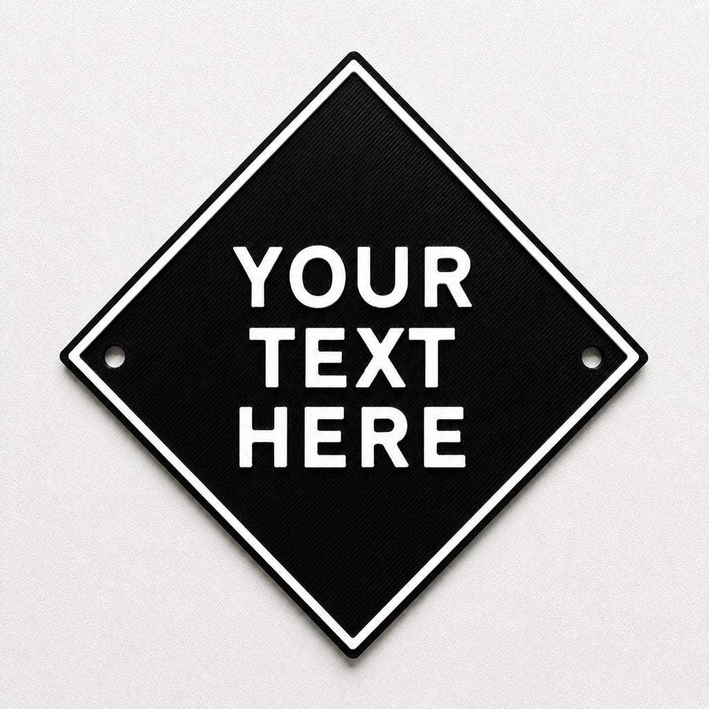 Personalised Your Text Sign – Custom House Decoration Plate Warning Plaque