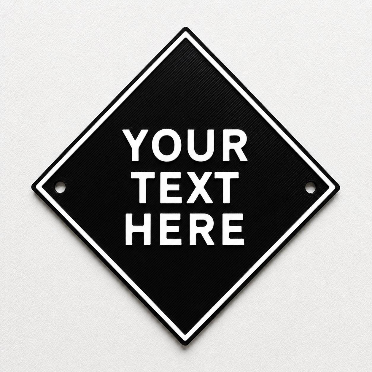 Personalised Your Text Sign – Custom House Decoration Plate Warning Plaque