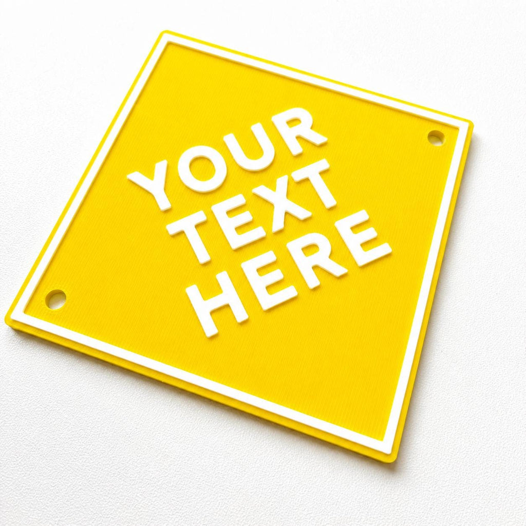 Personalised Your Text Sign – Custom House Decoration Plate Warning Plaque