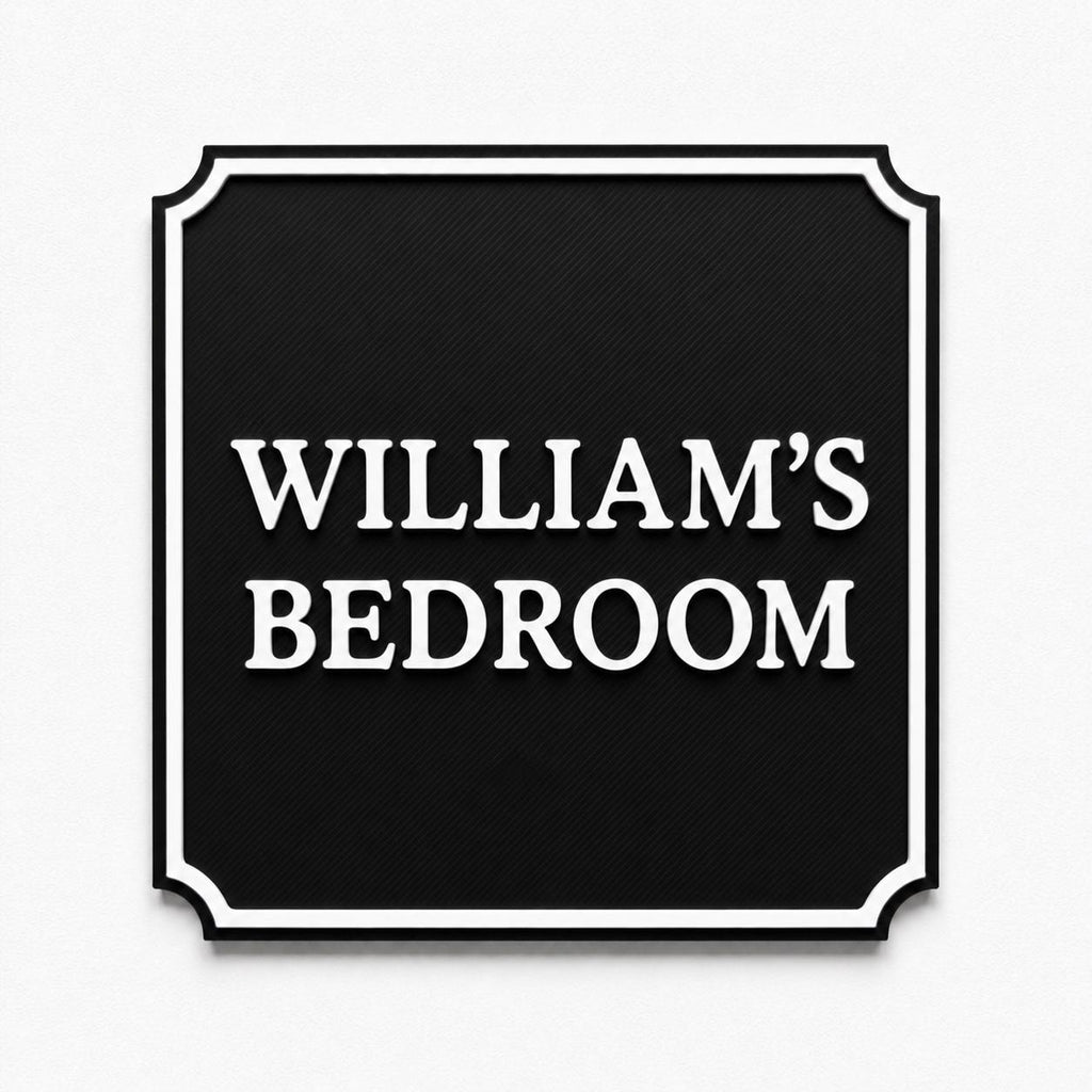 Personalised Kids Name Door Sign – Custom Girls Boys Bedroom Decoration Plate