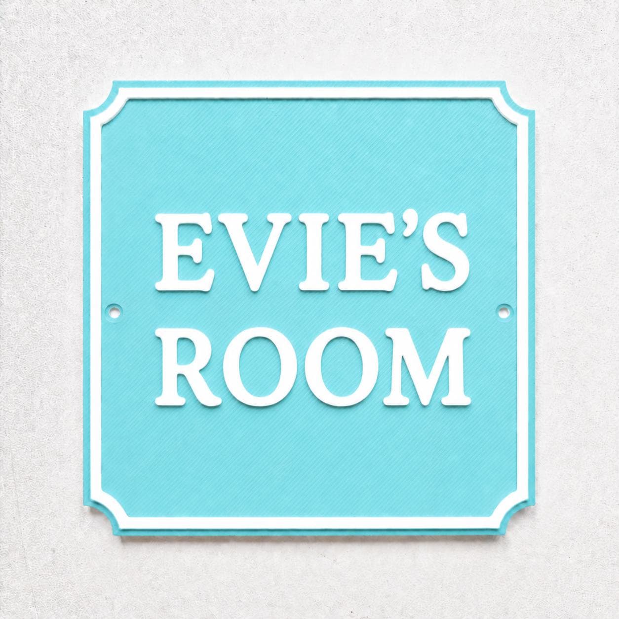 Personalised Kids Name Door Sign – Custom Girls Boys Bedroom Decoration Plate