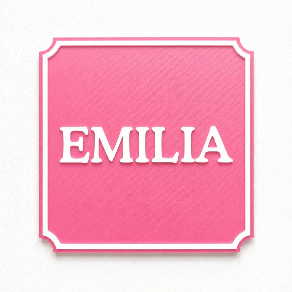 Personalised Kids Name Door Sign – Custom Girls Boys Bedroom Decoration Plate